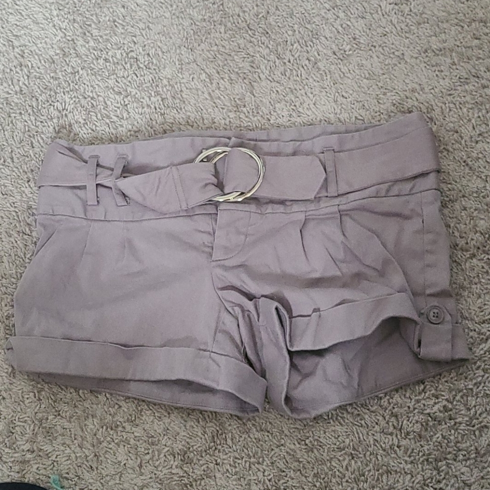2/$16 Grey shorts with belt